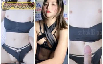 หลุดสาวหุ่นดีขาวเนียนหีอวบอูม ใส่ชุดชั้นในสีดำสุดเซ็กซี่ยั่วยวนจับเย็ดสด