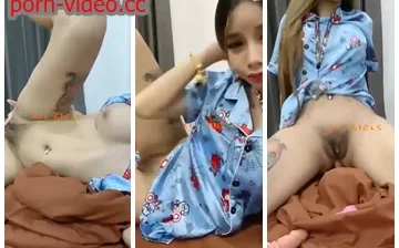 หลุดน้องโฟกัส เอานิ้วเขี่ยหีเล่นคาชุดนอนจนน้ำหีเยิ้มแฉะเต็มหี เอาของเล่นช่วยเสียวมาเพิ่มความเงี่ยน